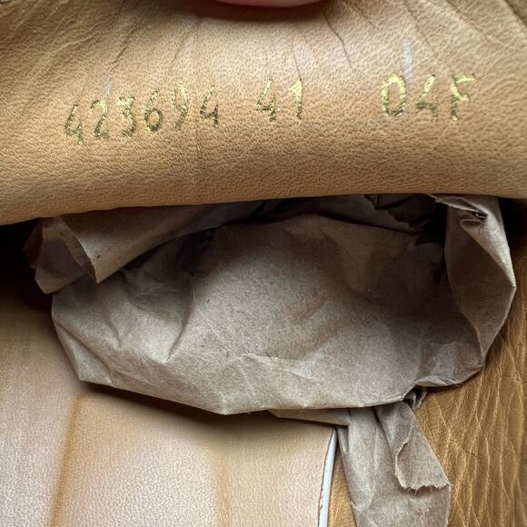 GUCCI Peyton Marmont GG Web Striped Mule EU 41 US 11 Beige Red Blue Leather Flat - Picture 11 of 13